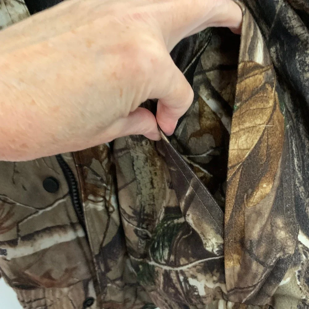 Field &‎ Stream Boys Medium Camo Jacket Hooded Realtree Quilted Hunting